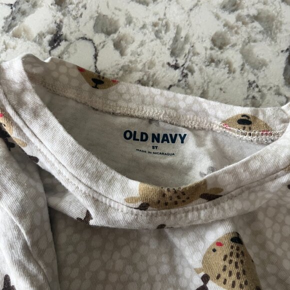 Old Navy reindeer LS tee sz 5T - Picture 4 of 4